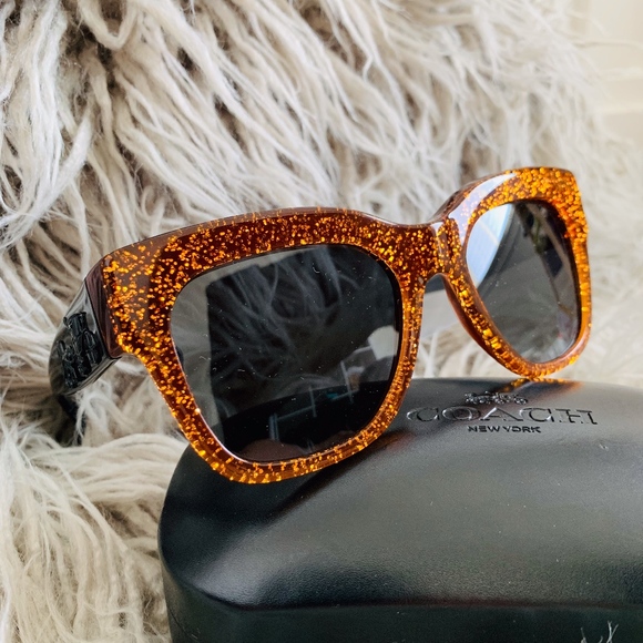 Coach Accessories - 🧡Coach Amber Glitter Sunglasses